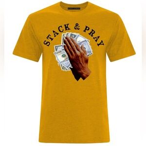 Stack & pray graphic tee sz various